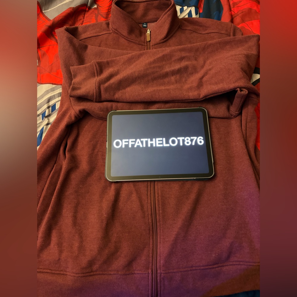 Maroon Full-Zip Jacket